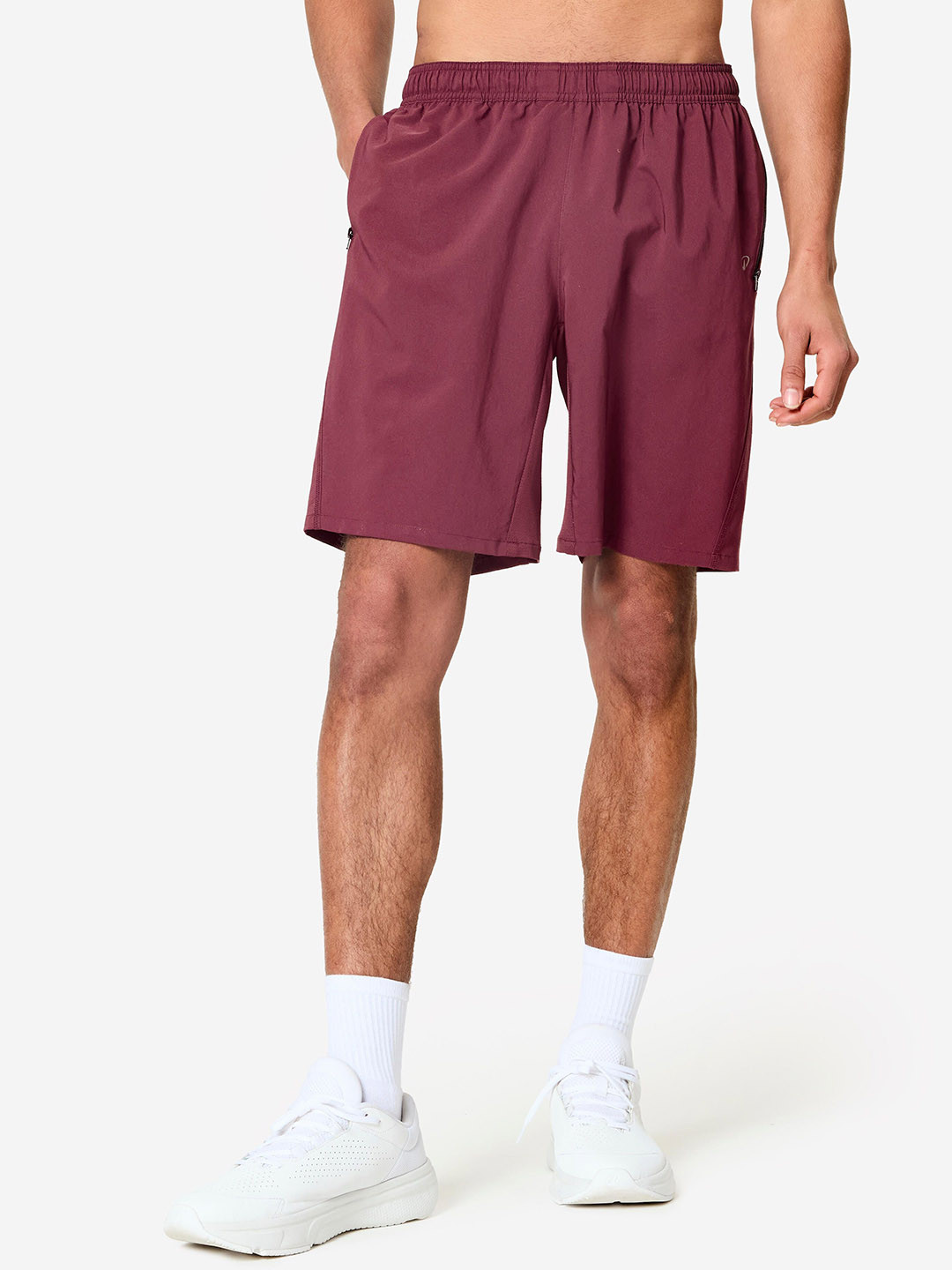 Decathlon Men Breathable Fitness Shorts with Zipped Pockets