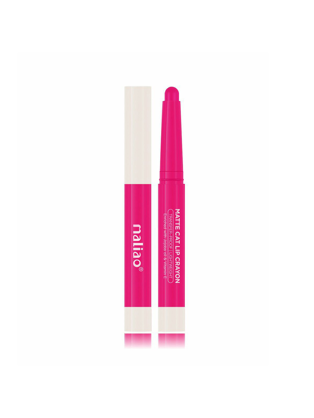 Maliao Matte Cat Transfer-Proof & Lightweight Lip Crayon 2.8 g- Magenta - M06