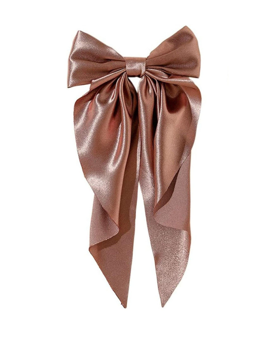 DIVASTRI Women Satin Bow Ribbon Alligator Hair Clip