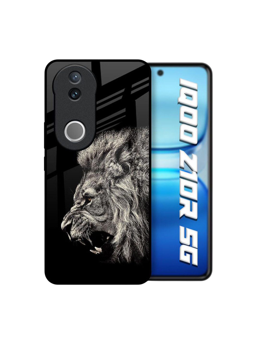 QRIOH Brave Lion Quirky Printed IQOO Z10R 5G Silicone Back Case