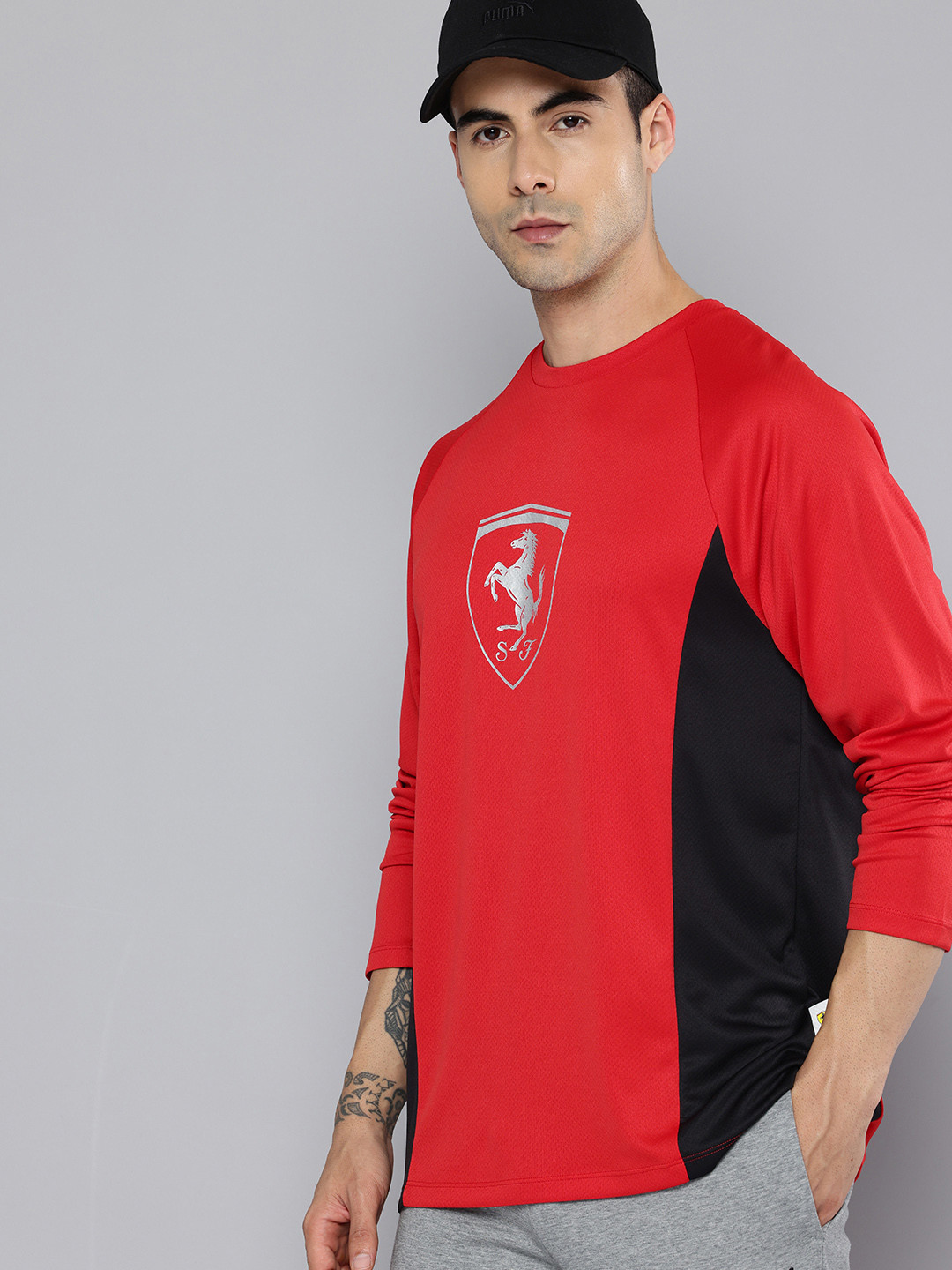 PUMA Motorsport Ferrari Lifestyle Brand Logo Printed Outdoor T-shirt