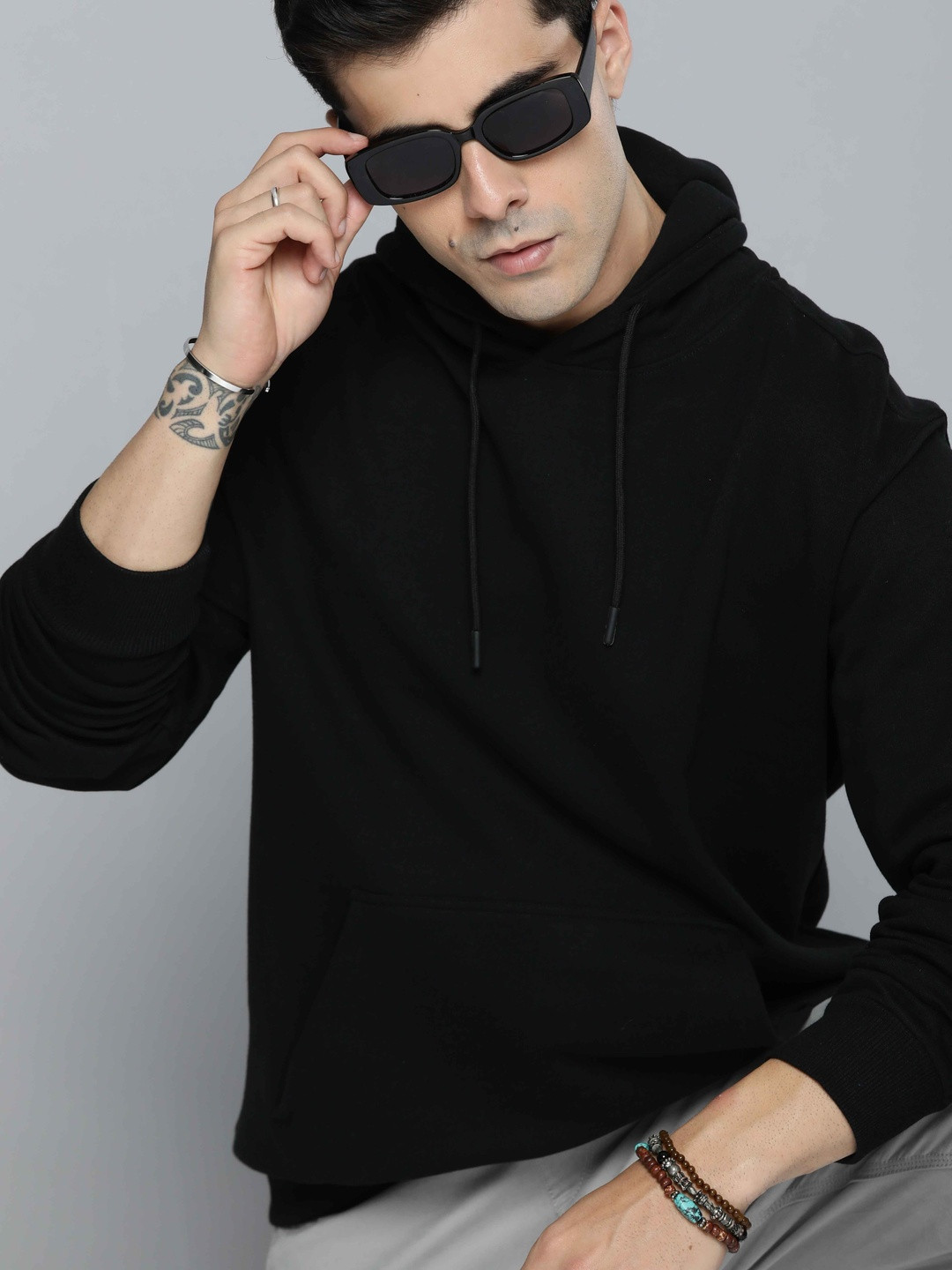Moda Rapido Men Oversize Fit Hooded Sweatshirt