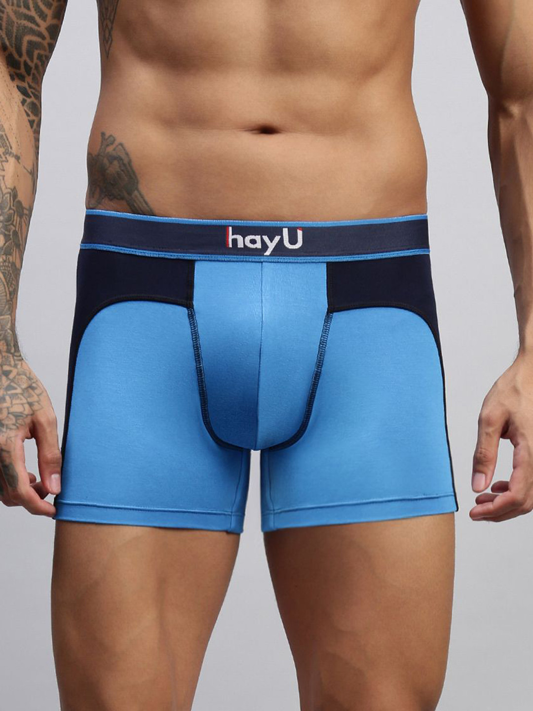 HAYU Men Colour Blocked Short Trunk HUTR_002_BBU_1PC