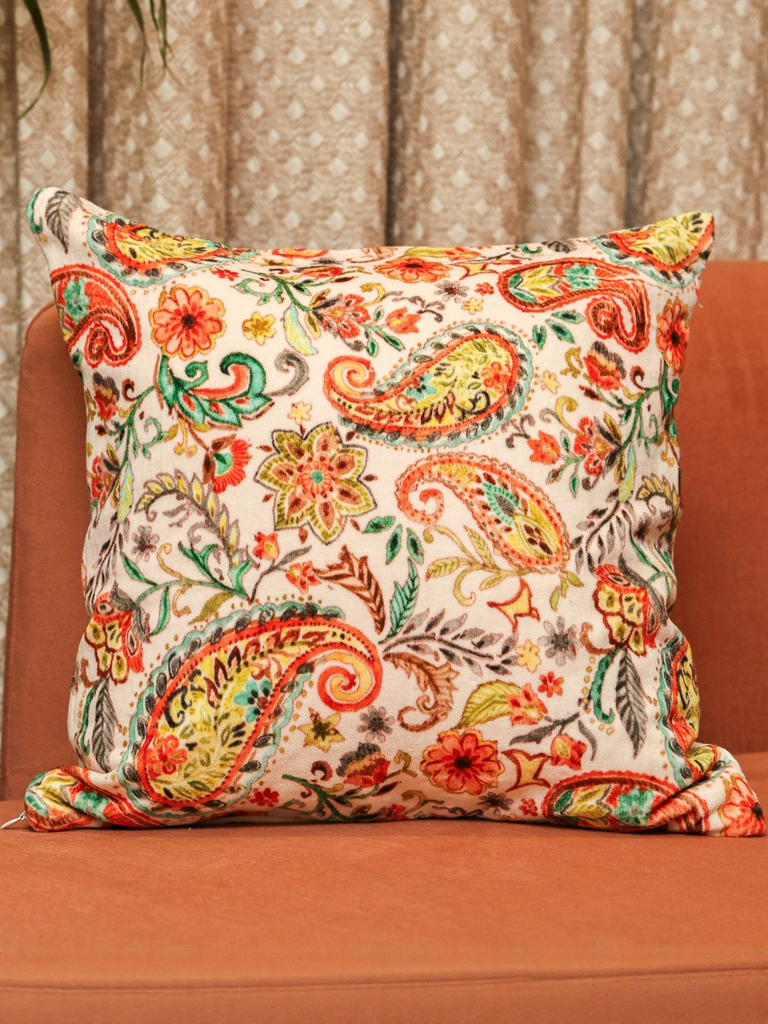 Sangria Regal Threads Velvet Cushion Square Cushion Covers