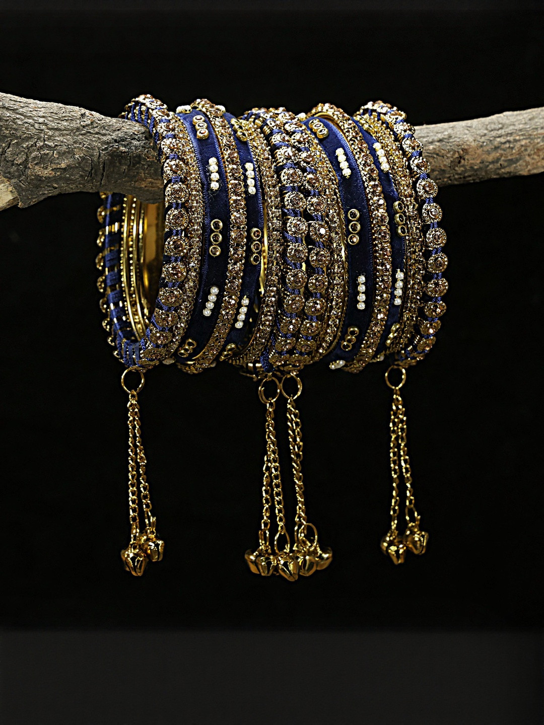 RIJOLI Zircon Gemstone Studded Bangles