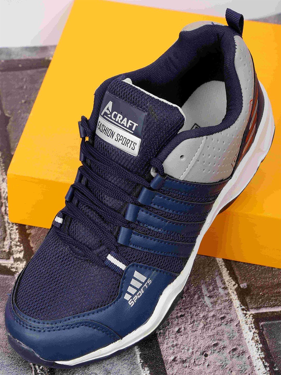 ANGEL CRAFT Men Lace-Ups Non-Marking Running Shoes