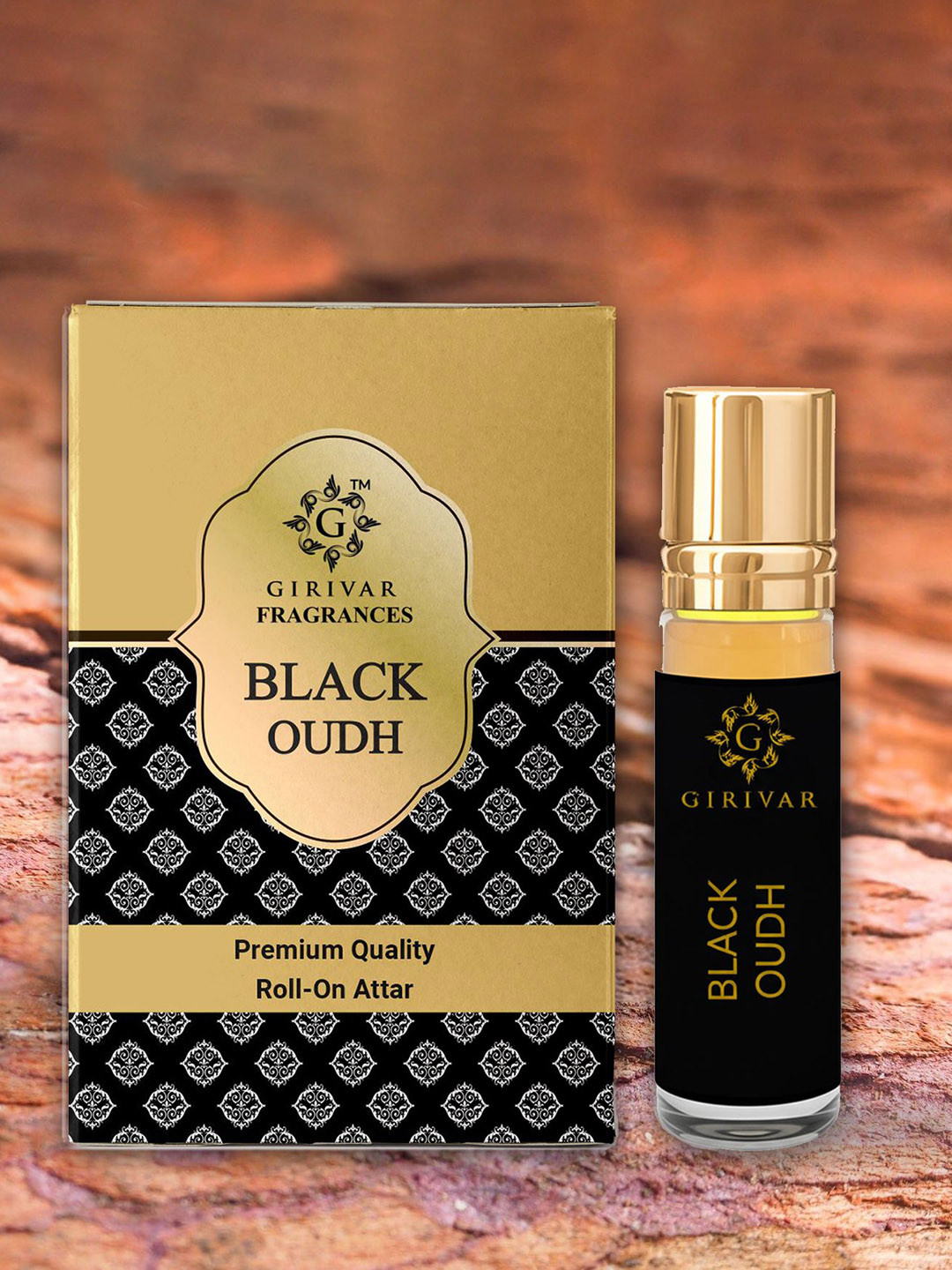 Girivar Fragrances Black Oud Roll On Attar- 10 ml