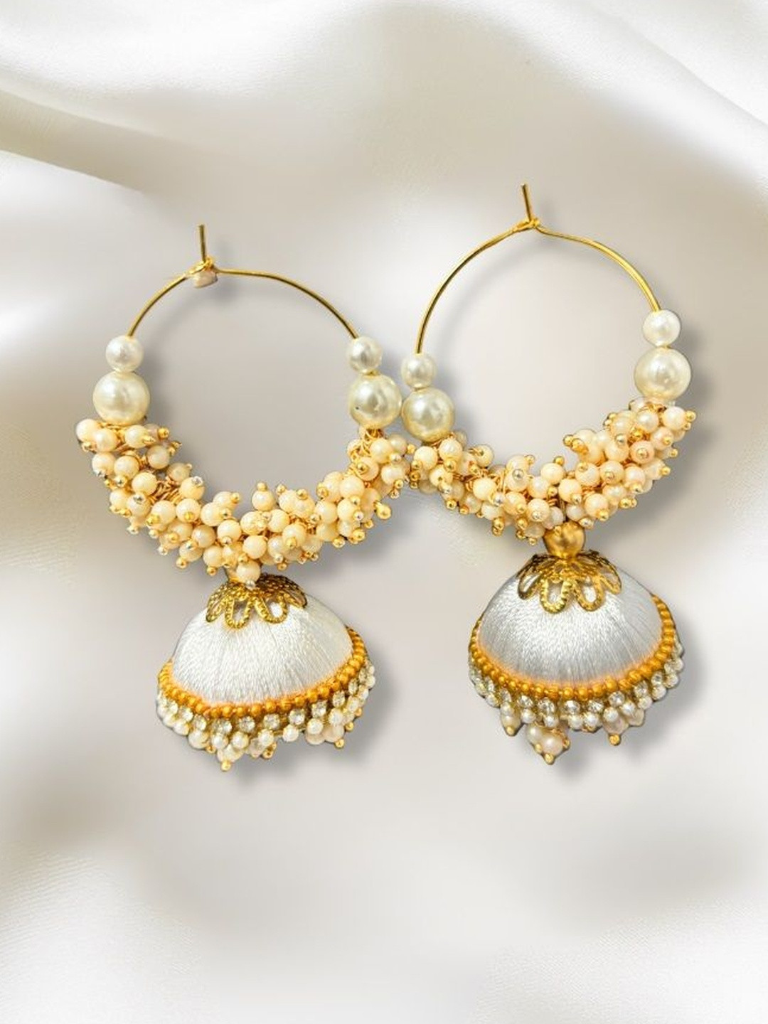 Saumakshi Designs Plastic Pearls Earrings