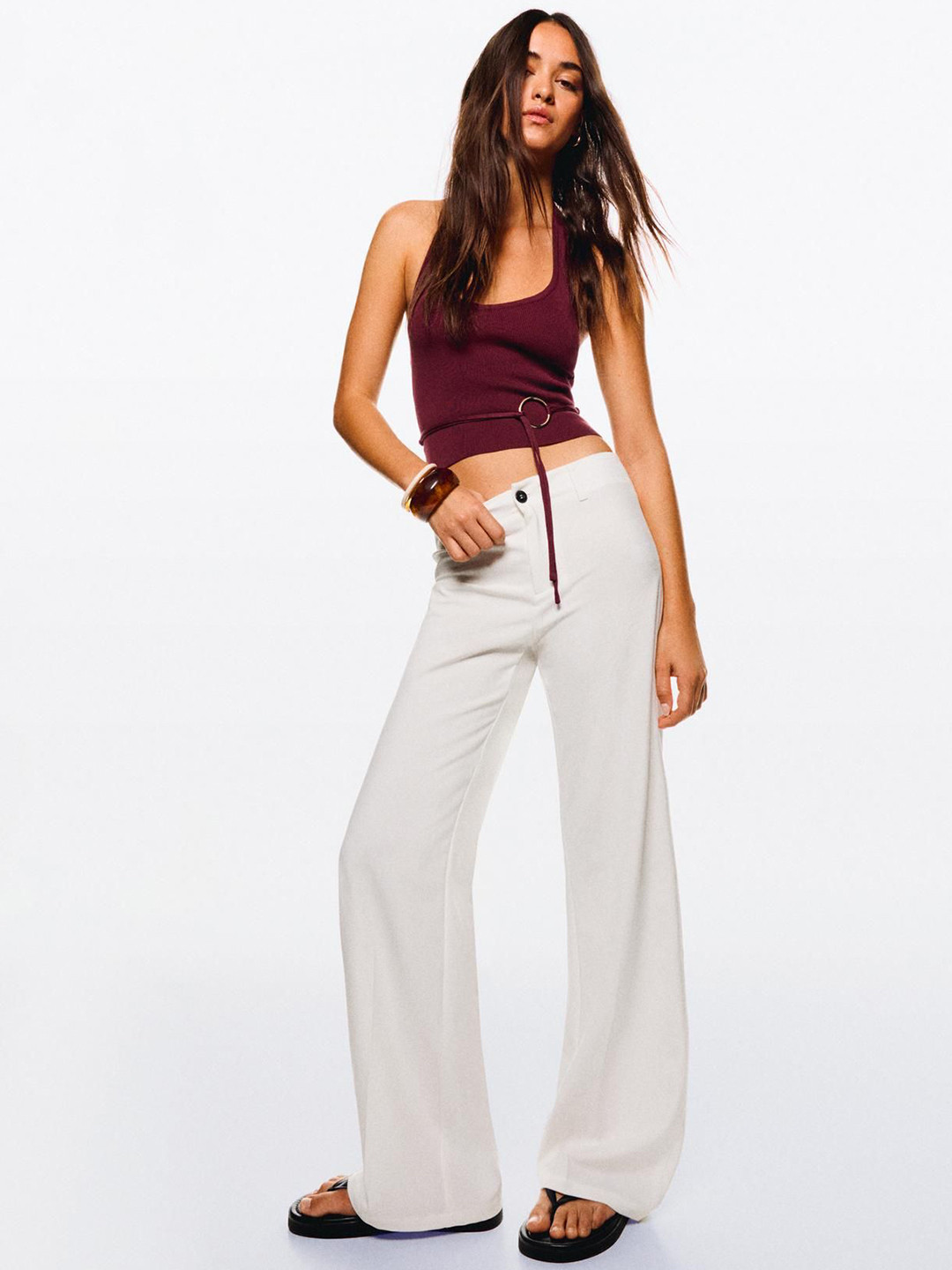 Bershka Wide-Leg Trousers