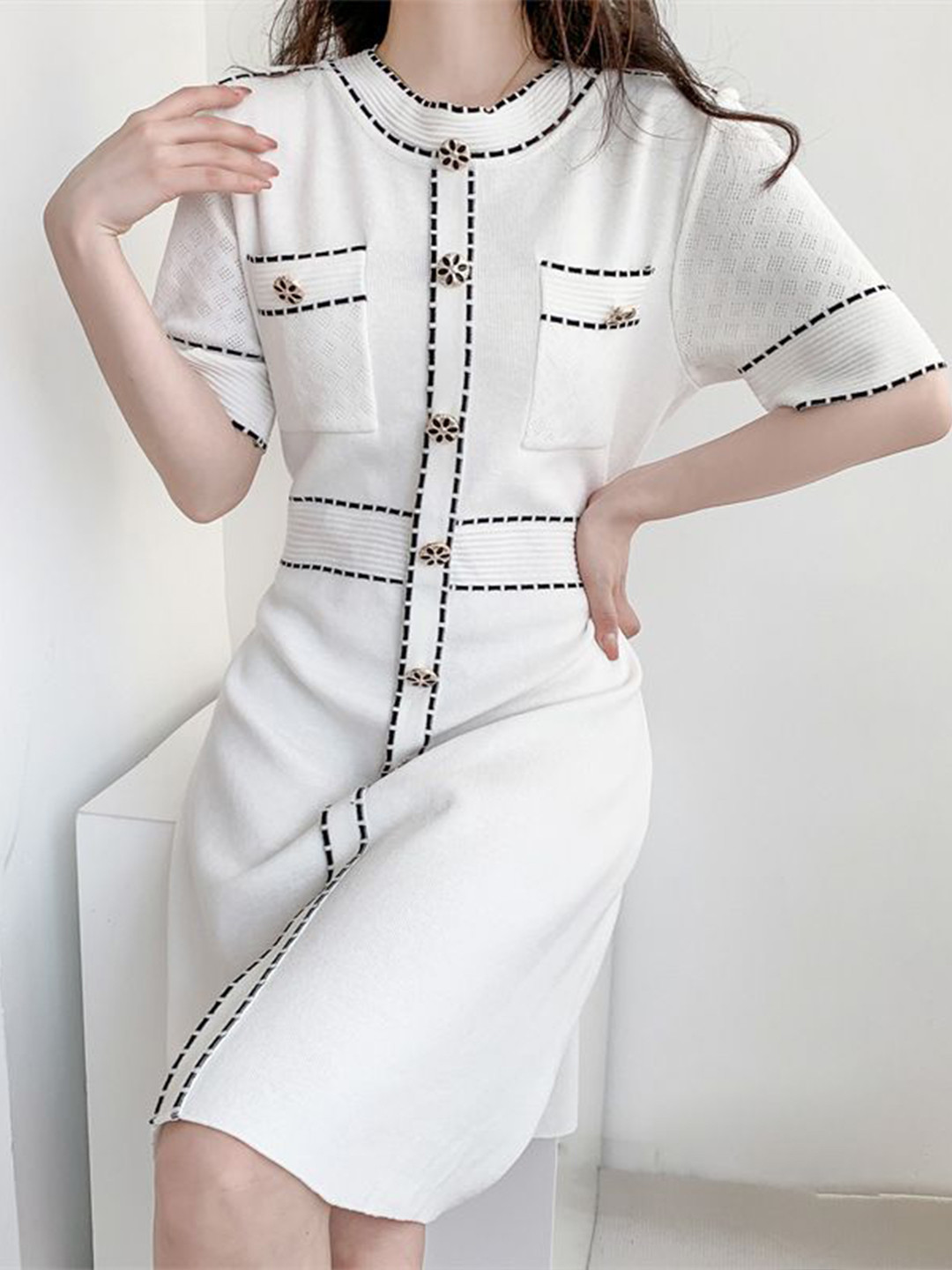 StyleCast x Revolte Utility Pockets Shift Dress