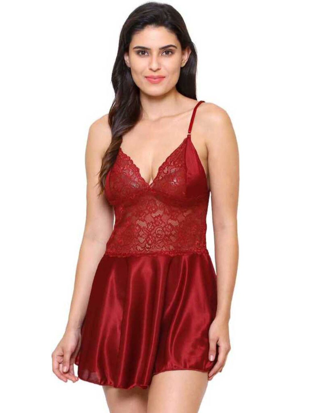 A1 ERA Self Design Shoulder Strap Net Baby Doll