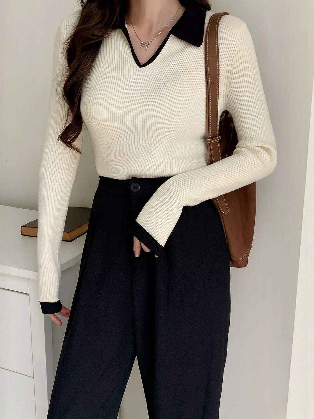 R.Code by The Roadster Life Co. Women Ribbbed Fitted Cotton Top