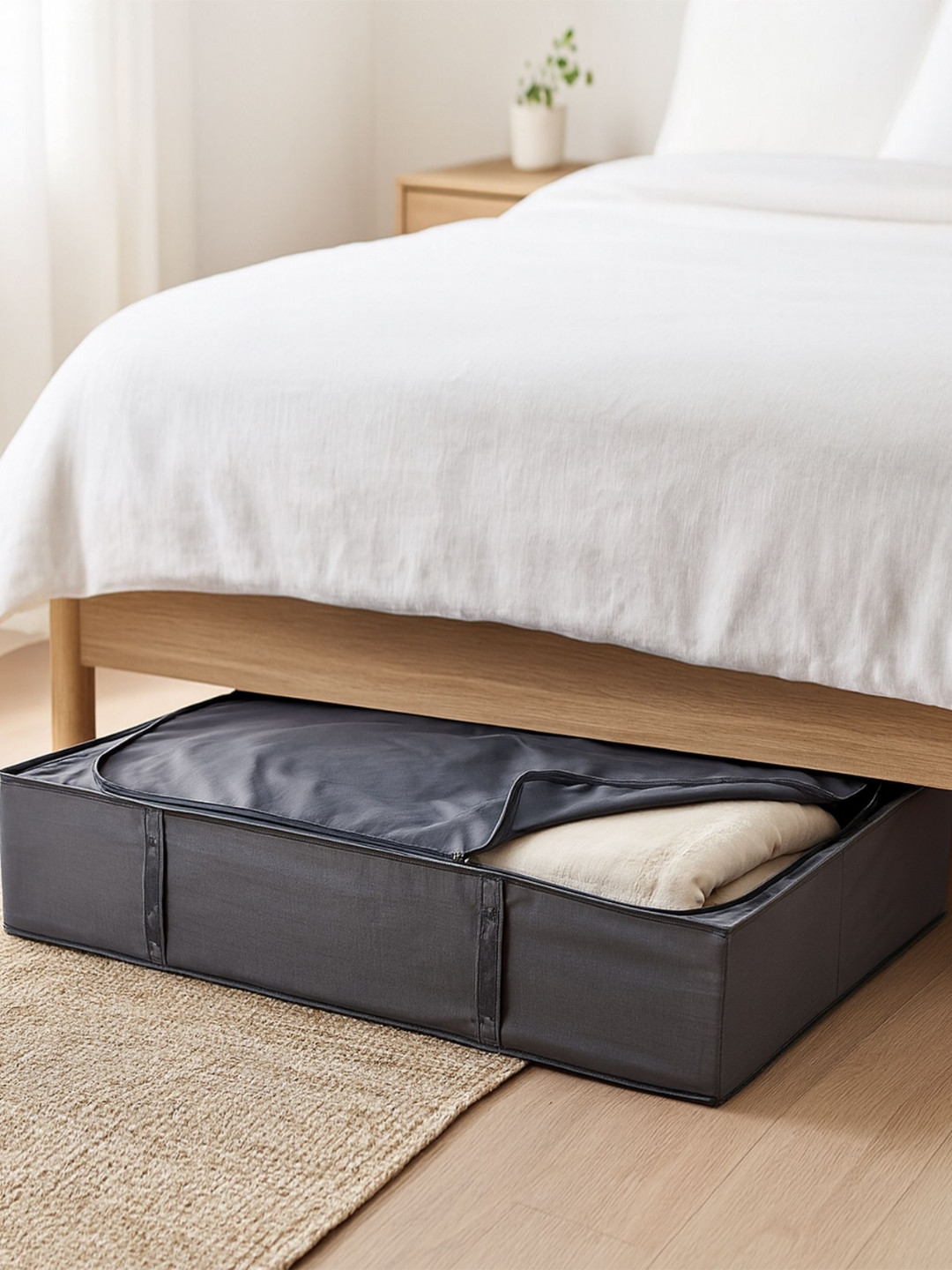 Home Centre Regan Timber Grey Wardrobe Organiser