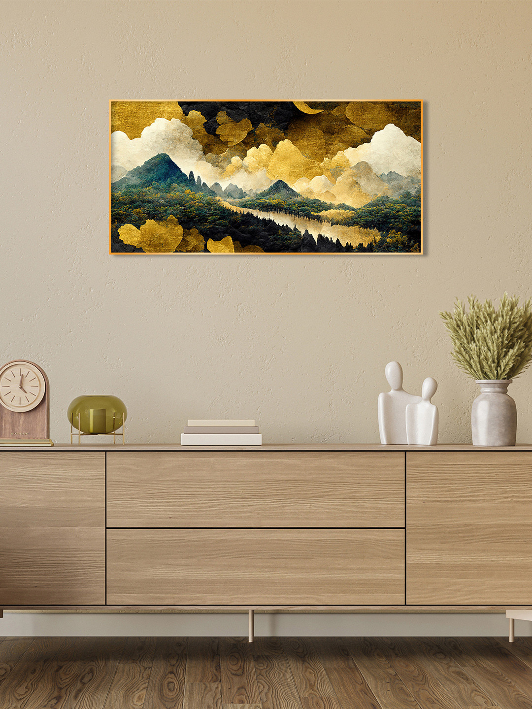 THE NEXT DECOR Yellow & Green Golden Skies Wall Art