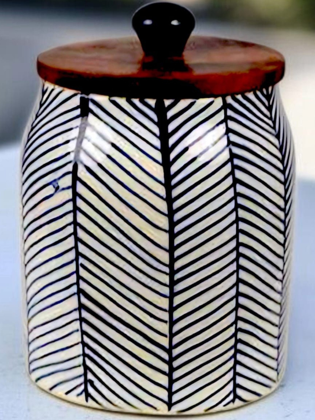 Artisans Bazar Blue 2025 Ceramic Easy To Clean Canister Container