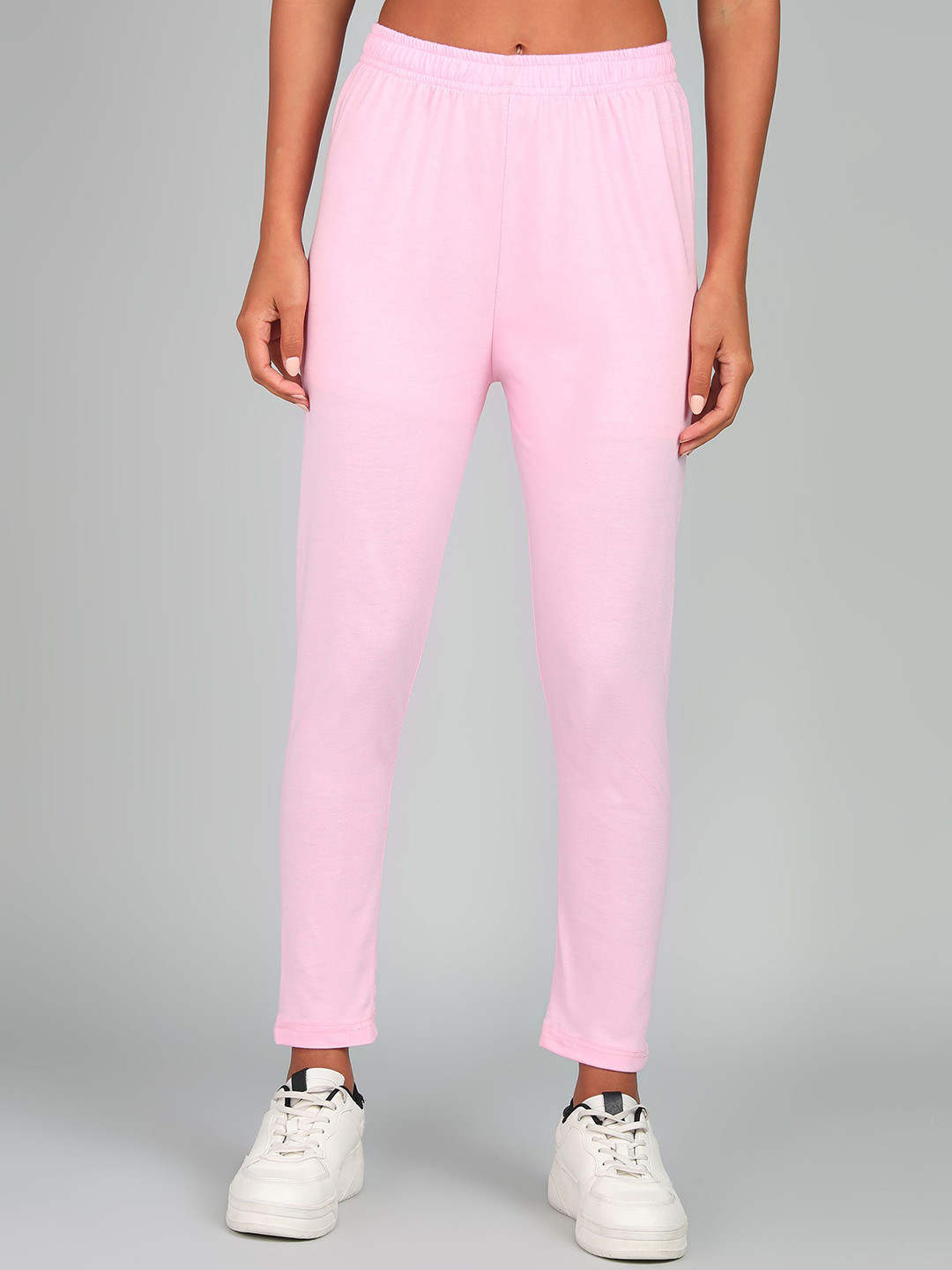 PAAVKI Pure Cotton Slim-Fit Mid-Rise Ankle-Length Leggings