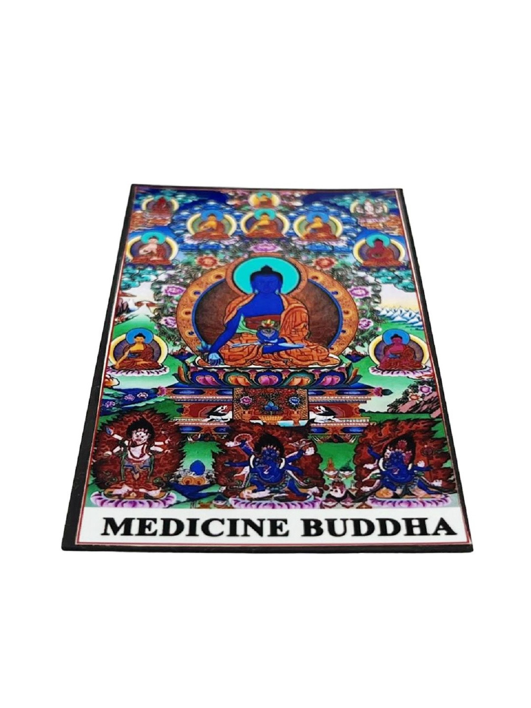 numeroastro Multi Medicine Buddha Magnetic Sticker in Rubber for Home Decoration