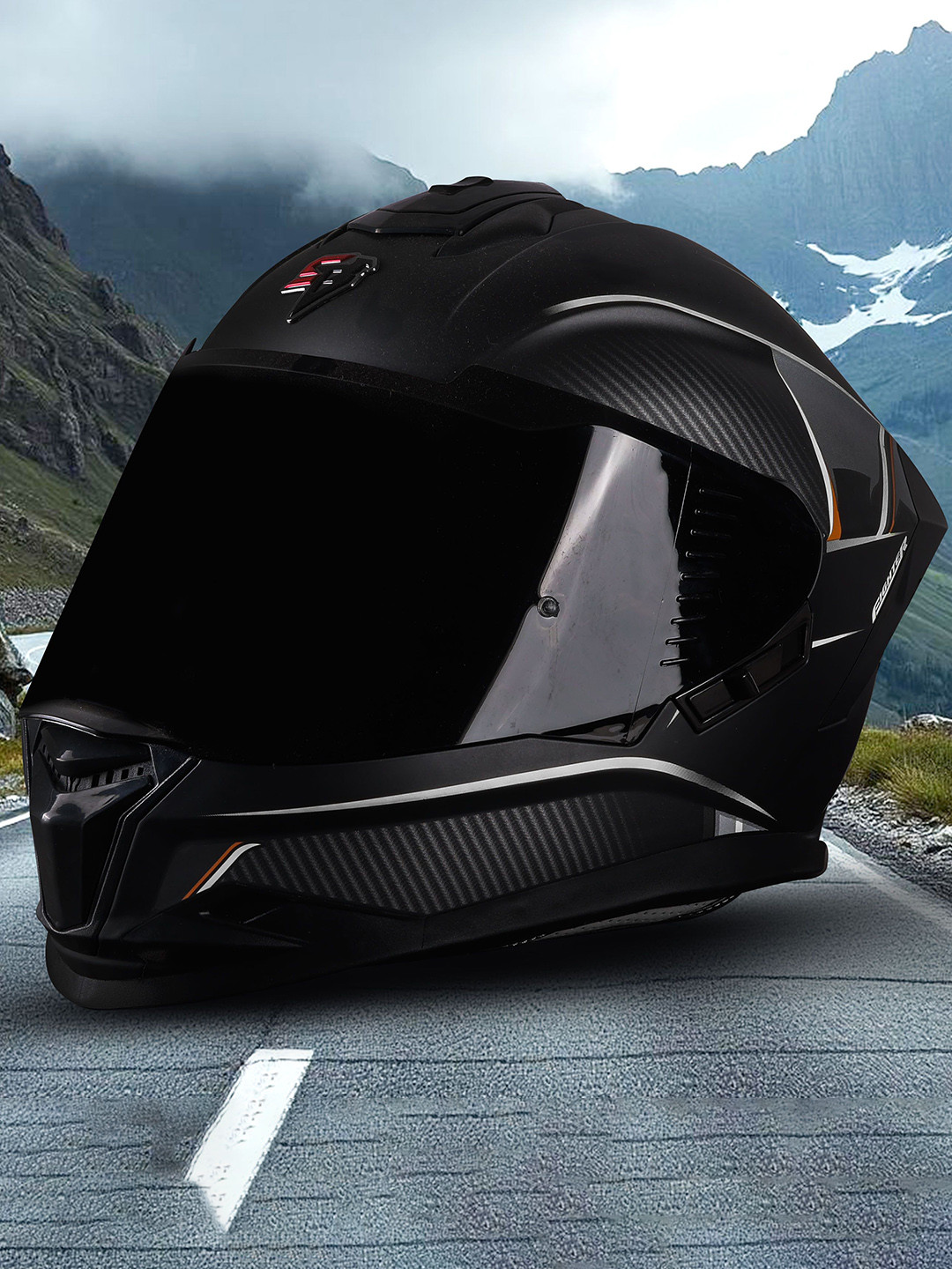Steelbird Men SBH-57 Carbon Fighter Helmet