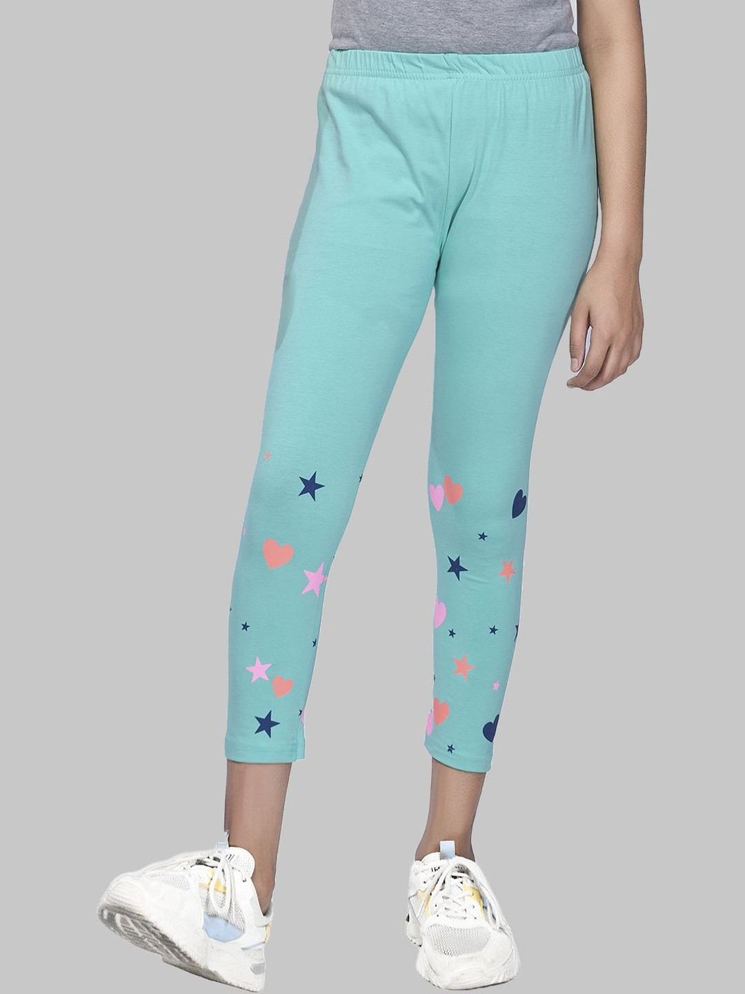 ZUNIORS SSC Girls Pack Of 2 Multi Regular Fit Mid-Rise Cotton Slip-On Capris