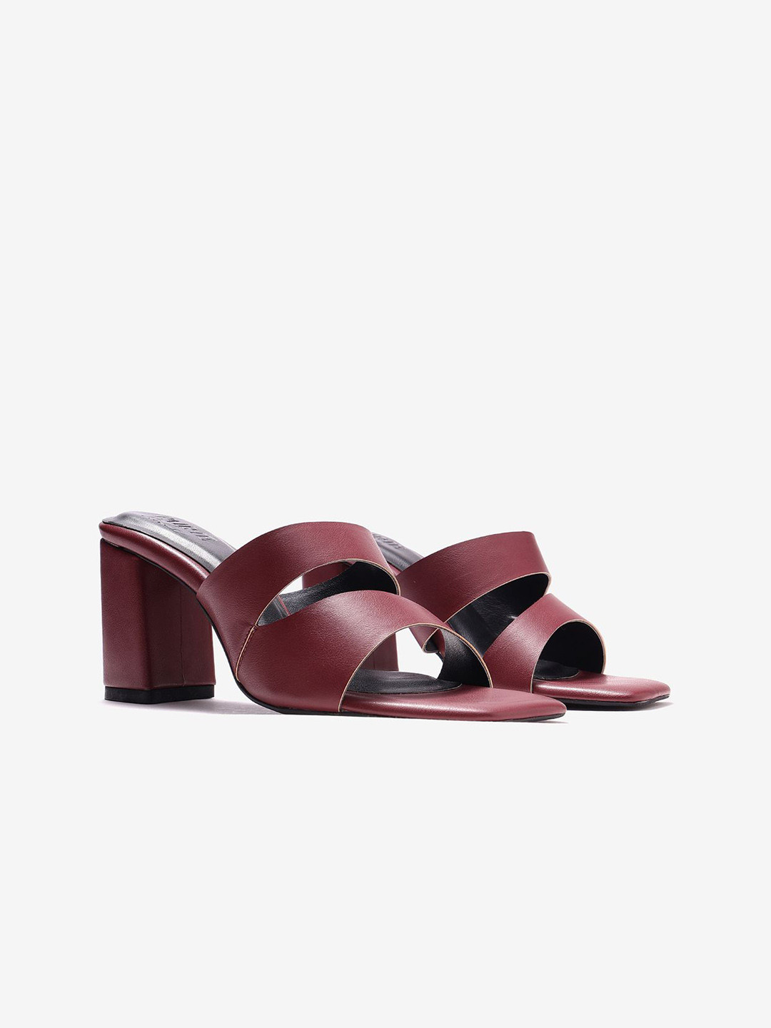 Pair ie Tales Leather Party Block Heeled Sandals