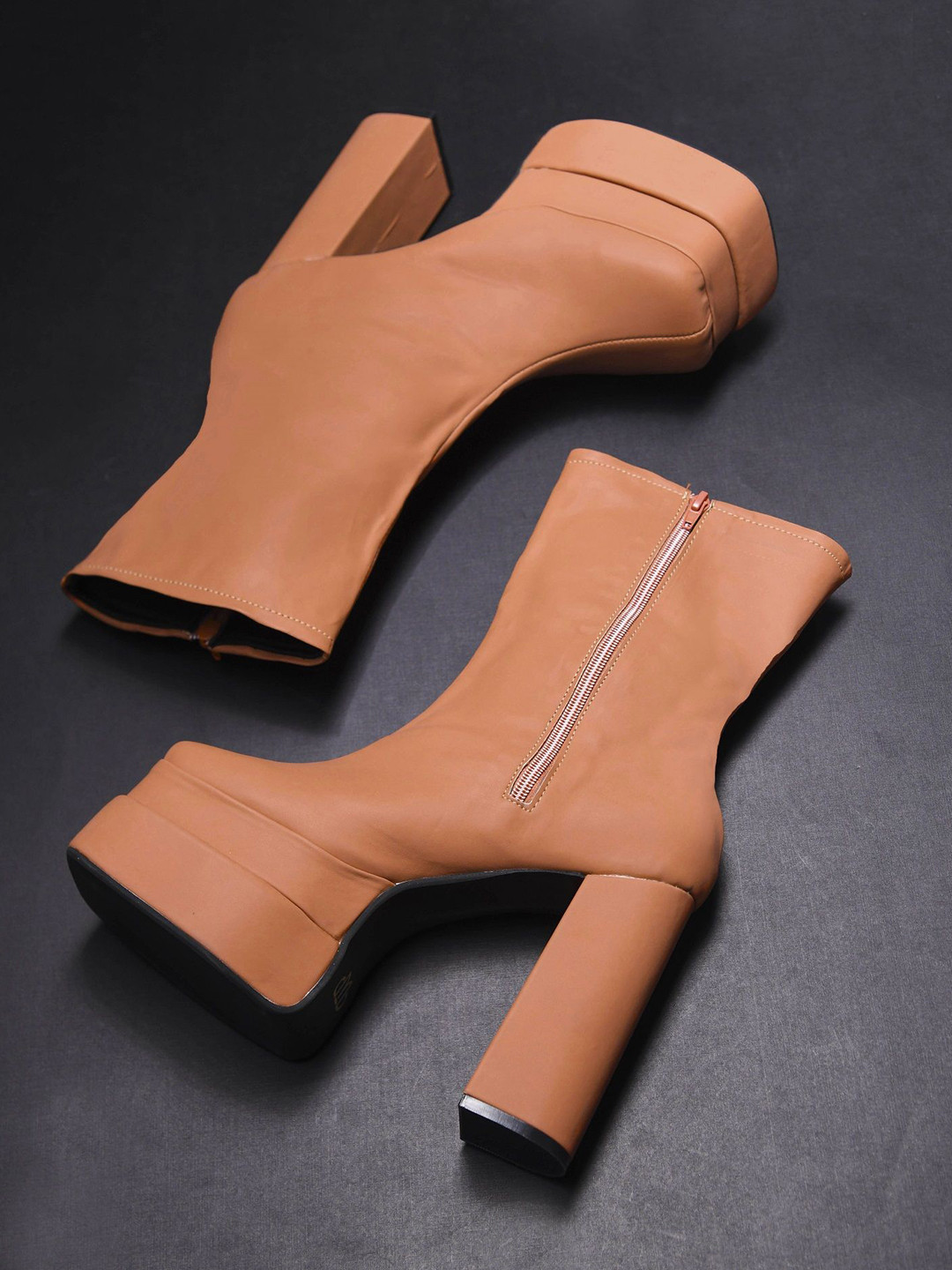 Try Me Women Long Block-Heeled Regular Boots