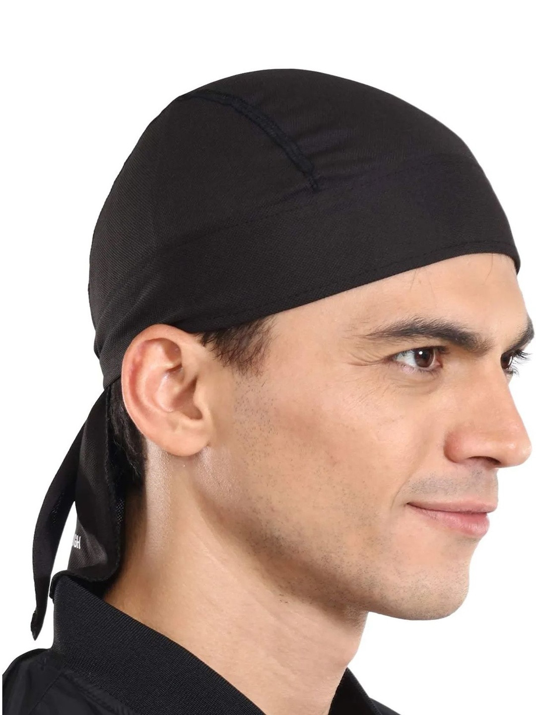 Navkar Crafts Unisex Black Polyester Skull Cap Under Helmet Liner