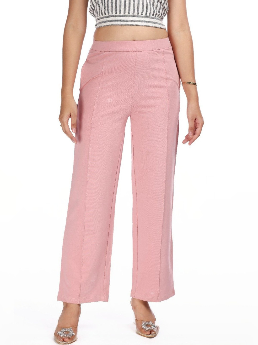 E-MAX Women Comfort Pleated Trousers