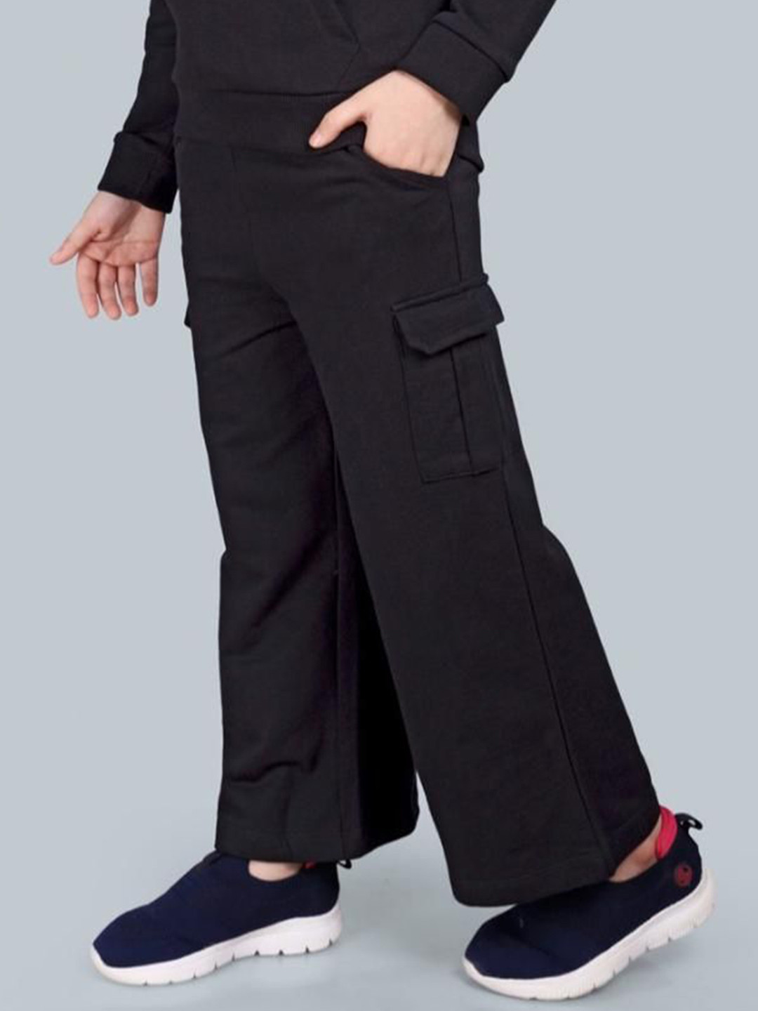 PLUM TREE Girls Wide Leg Cargo Pocket Pants