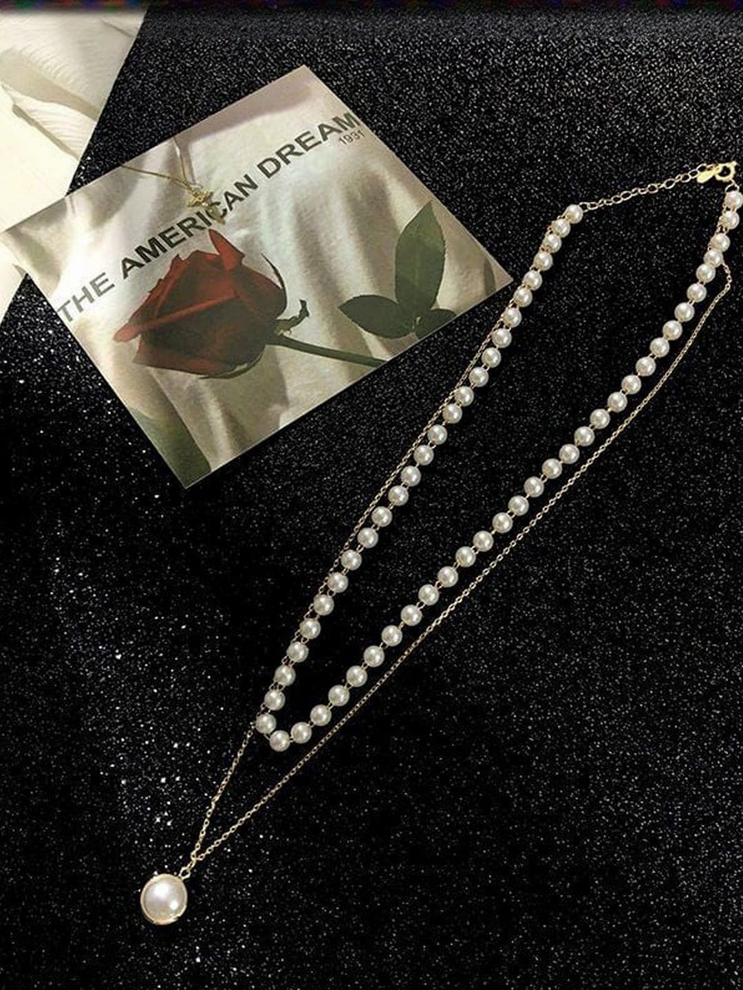 DressBerry Double Layered Gold-Plated Layered Necklace