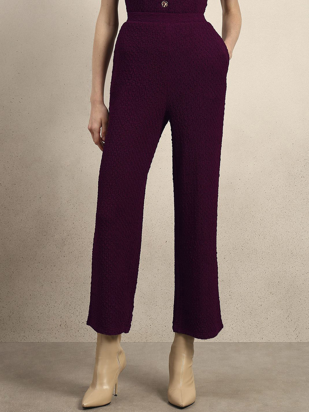 Vero Moda Women High-Rise Flat-Front Trousers
