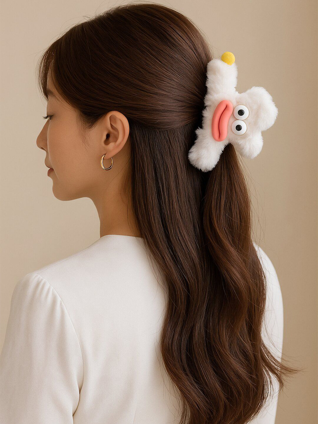 Haute Handles Women Plush Cartoon Unicorn Claw Clip