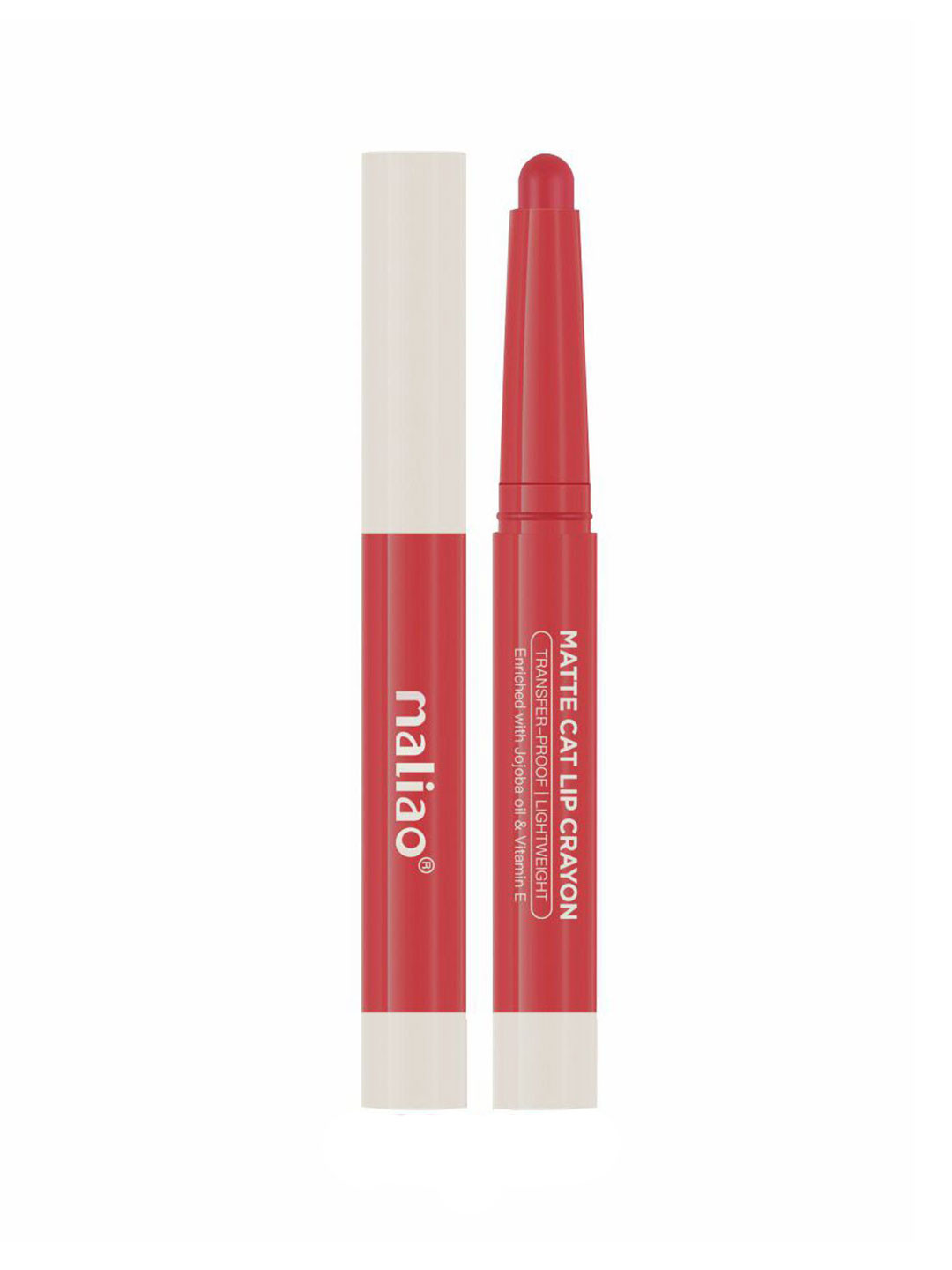 Maliao Matte Cat Transfer-Proof & Lightweight Lip Crayon 2.8g - Cranberry - M04
