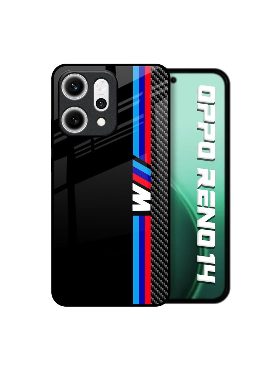 QRIOH Automotive Art Printed Oppo Reno14 5G Silicone Back Case