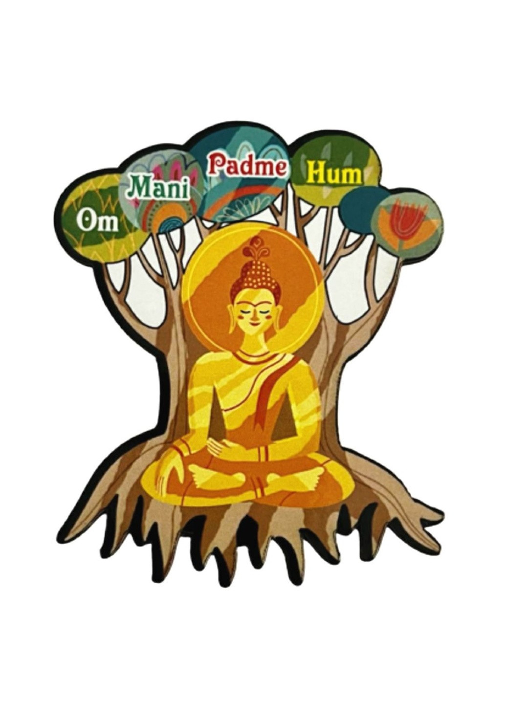 Numeroastro Meditating Buddha Fridge Magnet