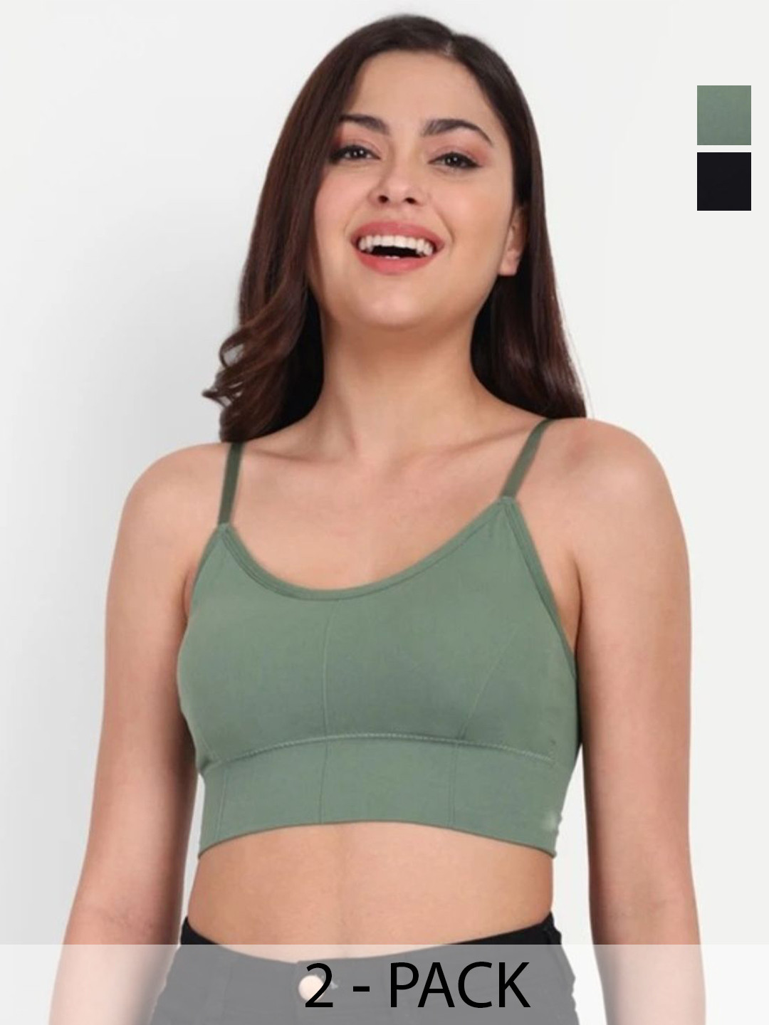 AM TEX Pack Of 2 Full Coverage Lightly Padded Eeryday Bras