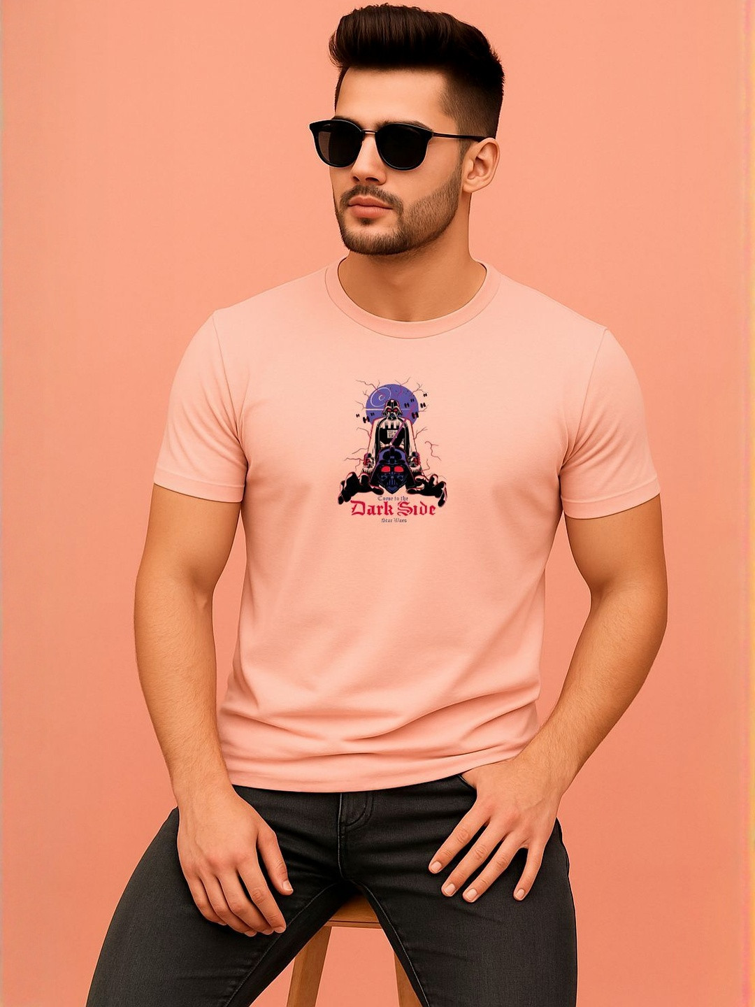 Kushi Flyer Men Star Wars Printed T-shirt