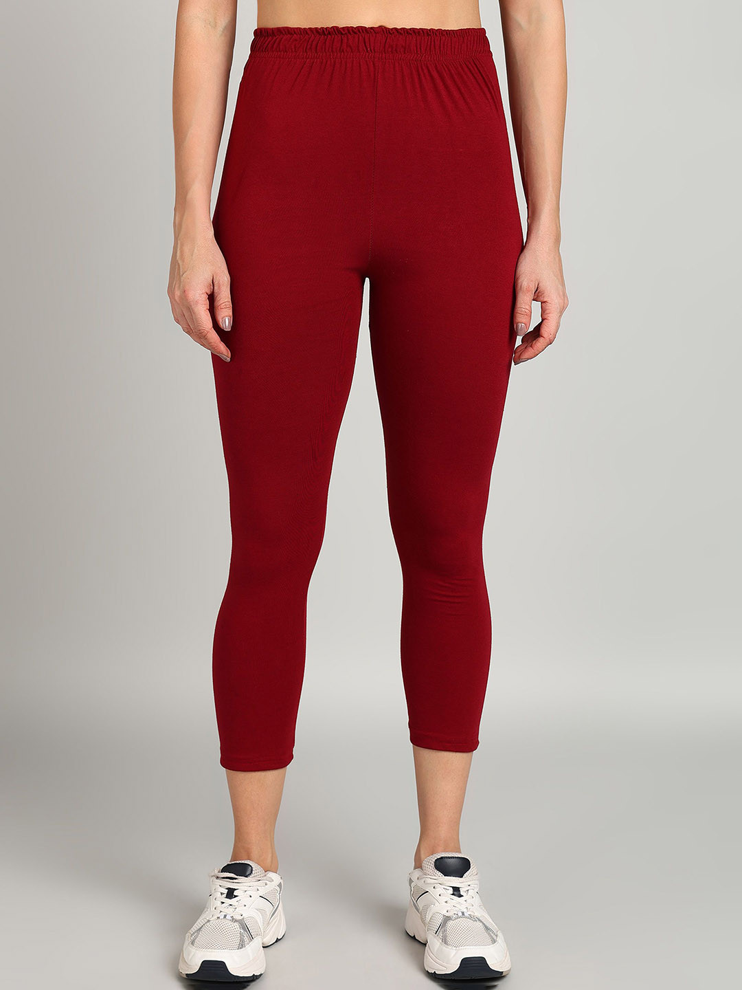 PAAVKI Pure Cotton Slim Fit 2 Way Stretchable Comfortable Ankle Length Legging