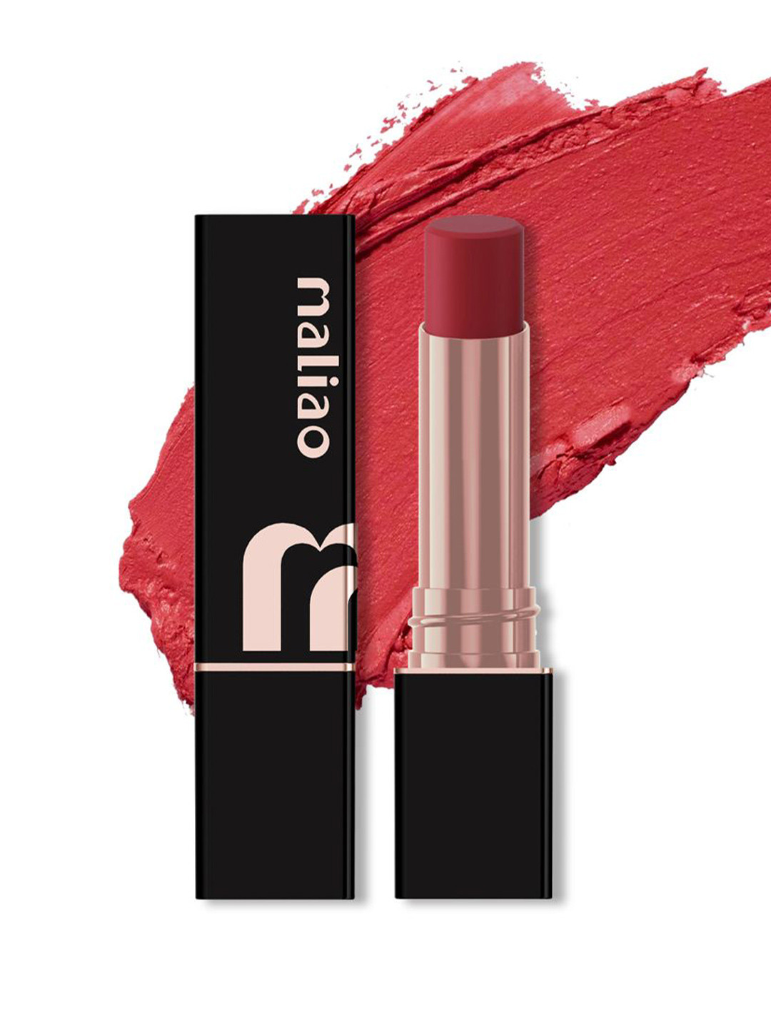 Maliao Super Non Transfer Matte Bullet Lipstick - 3.8 g - Coral Red -03