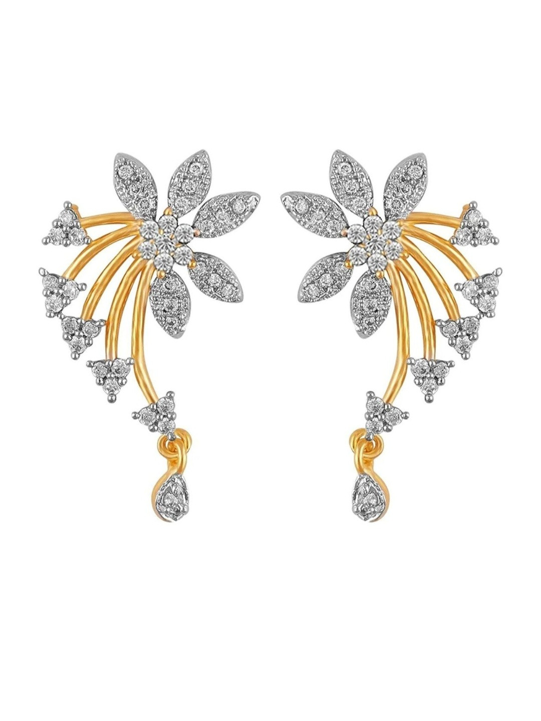 Cityzon India Stone-Studded & Beaded Mangalsutra With Earrings