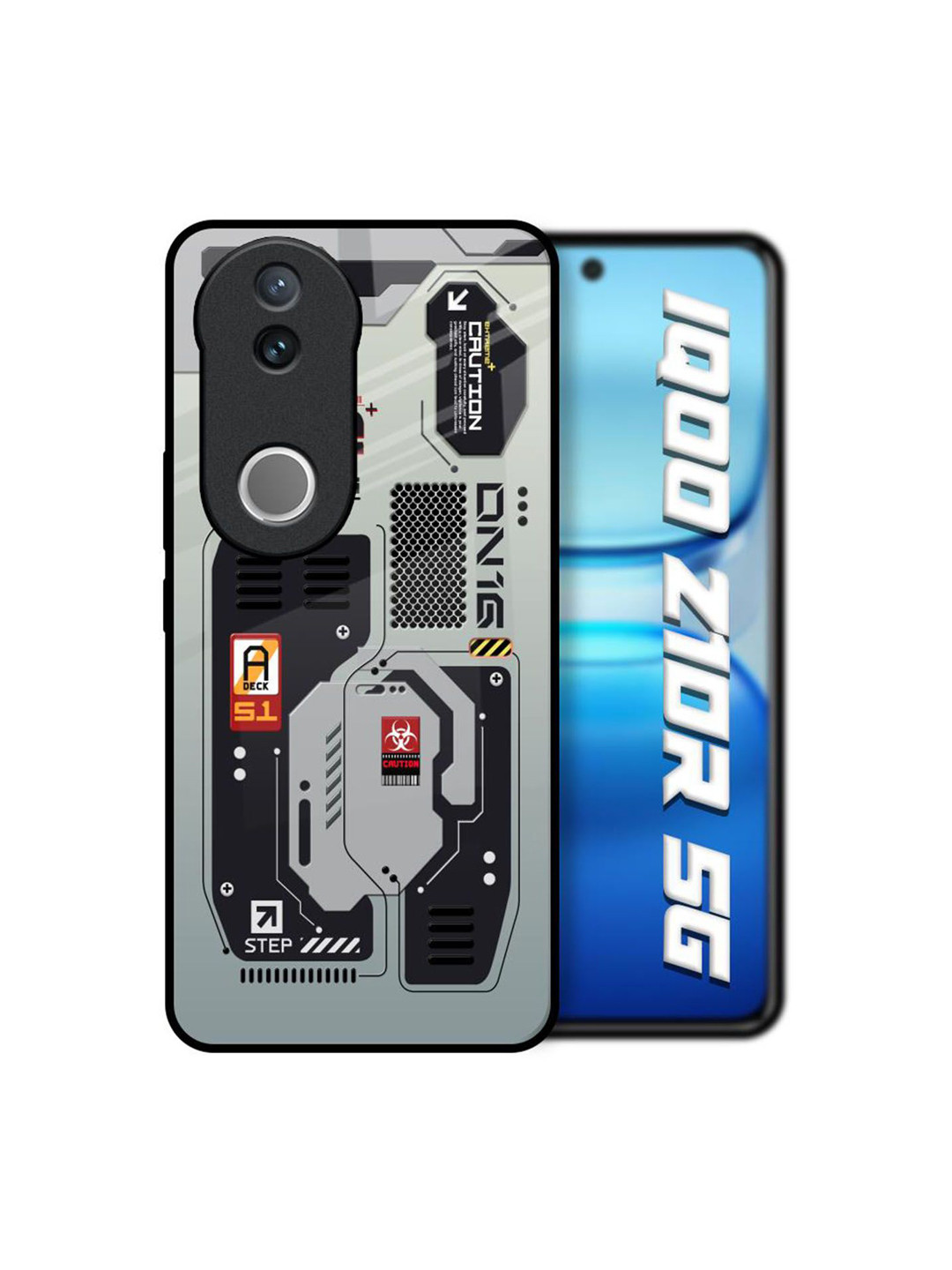 QRIOH Techno Vibes Glass Printed IQOO Z10R 5G Silicone Back Case