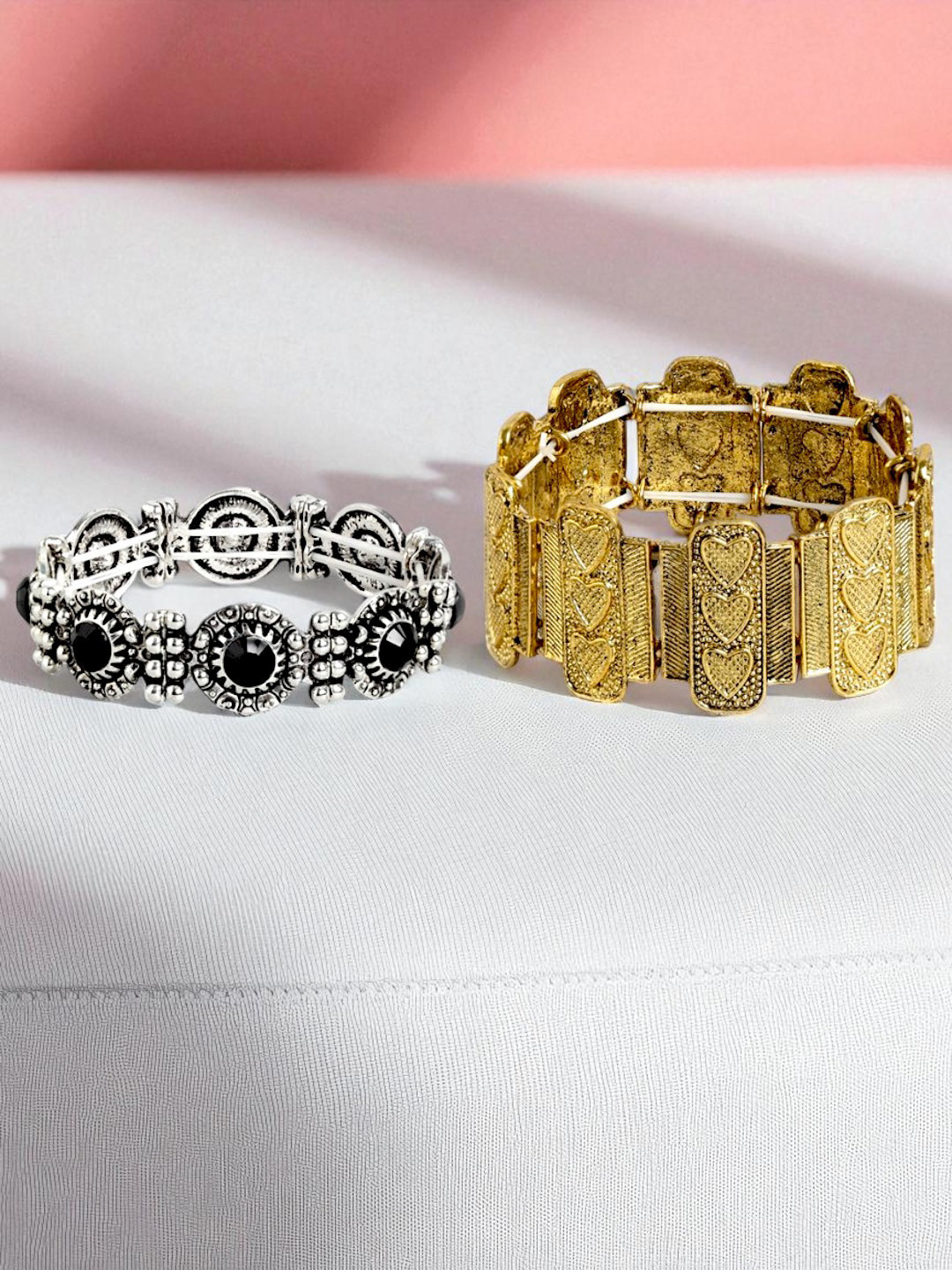 Kord Store Women Set of 2 Elasticated Bracelets