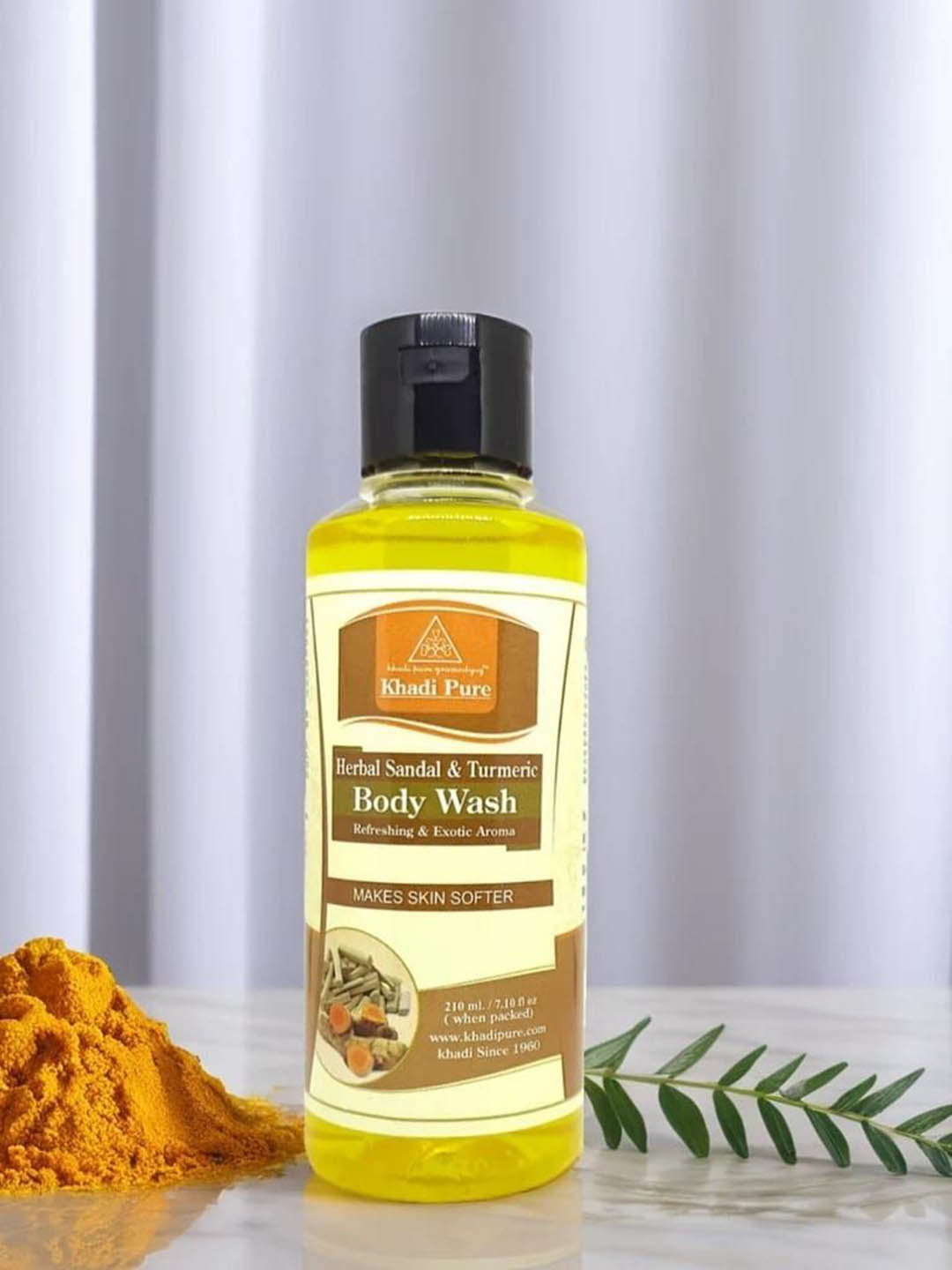 Khadi Pure Herbal Sandal & Turmeric Body Wash -210 ml