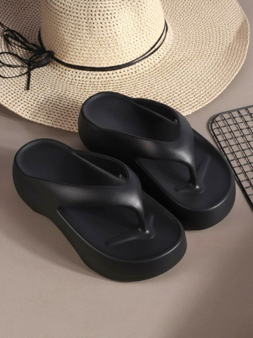 Zyla Slip On Cushioned footbed Thong Flip-Flops