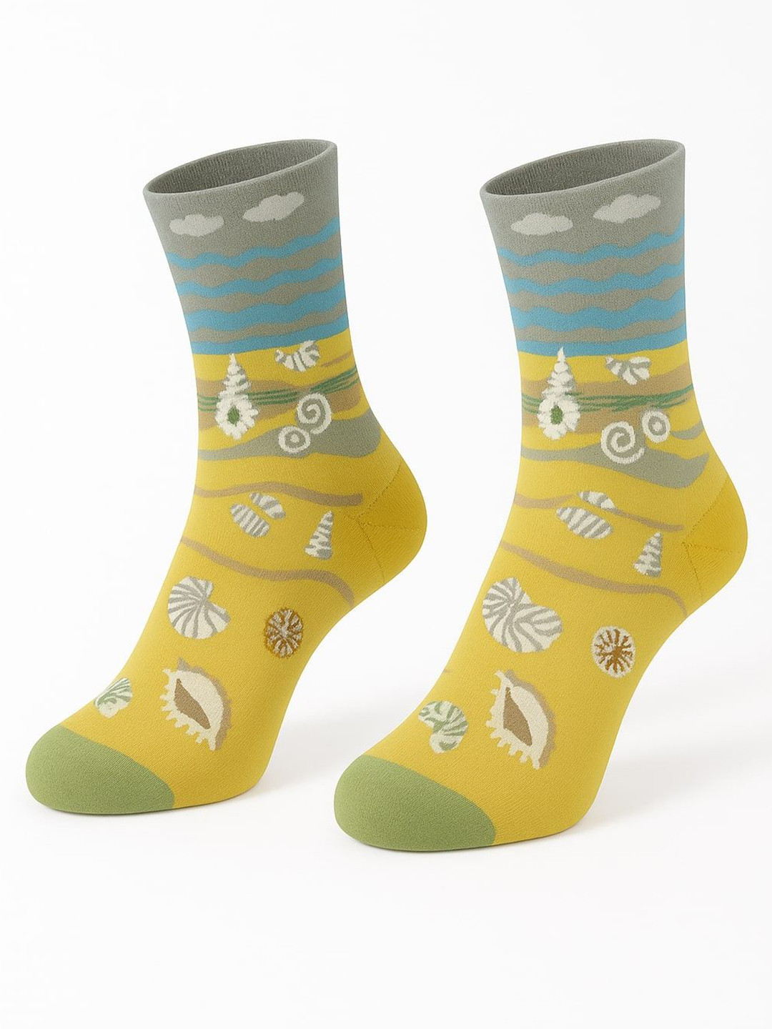 SAZARA Unisex Patterned Calf Length Socks