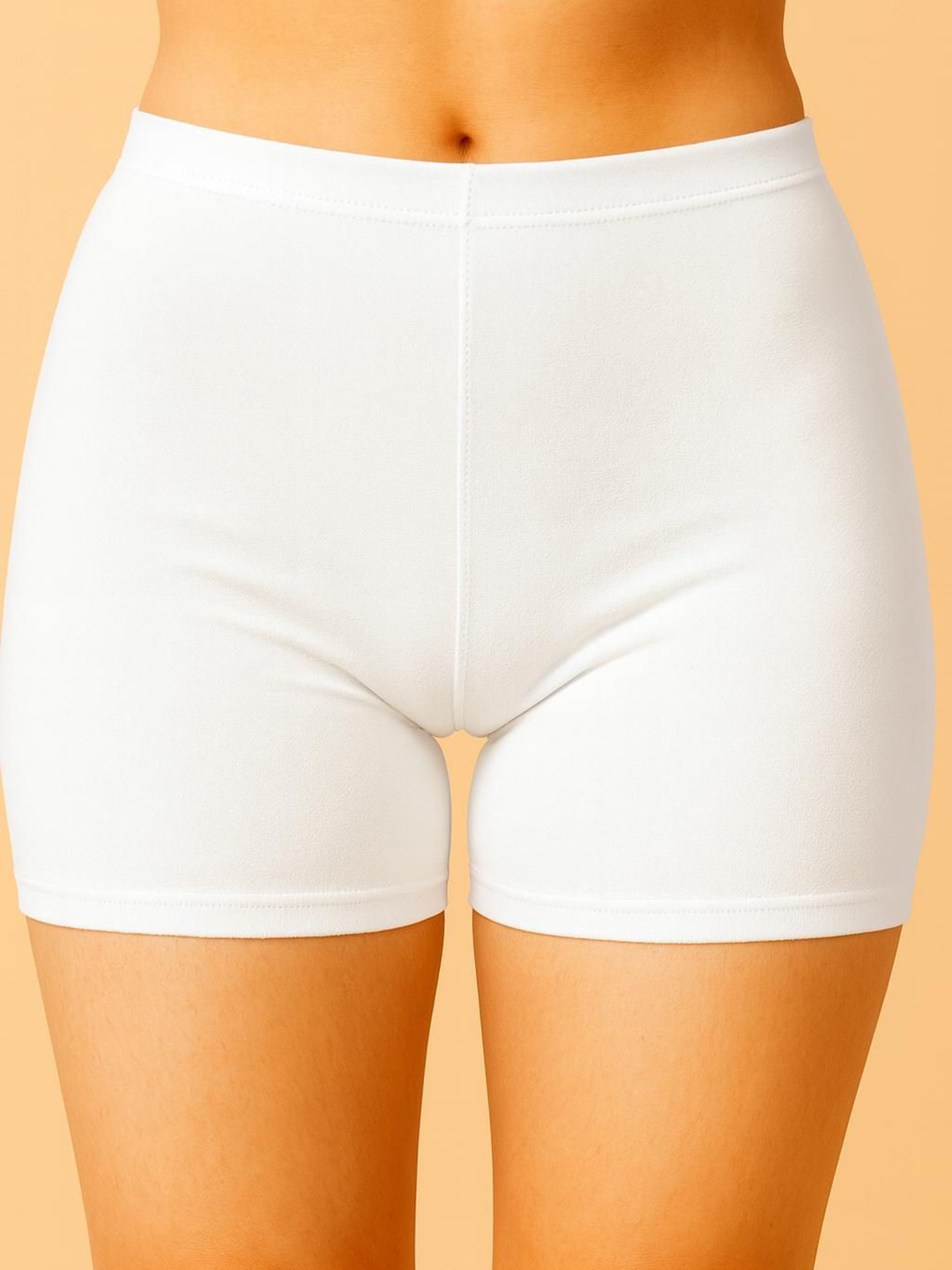 HIRRUX Women Super Combed Cotton Boy Shorts Briefs NEW HR SBT-33 White XS-1