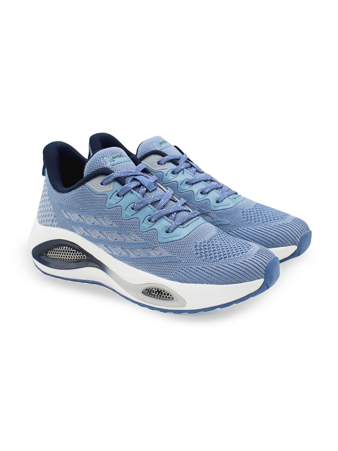 AYGO Textile Lightweight, Breathable & Anti-Slip Grip Running Non-Marking Shoes