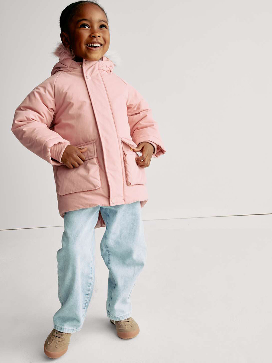 Marks & Spencer Girls Hooded Solid Parka Jacket