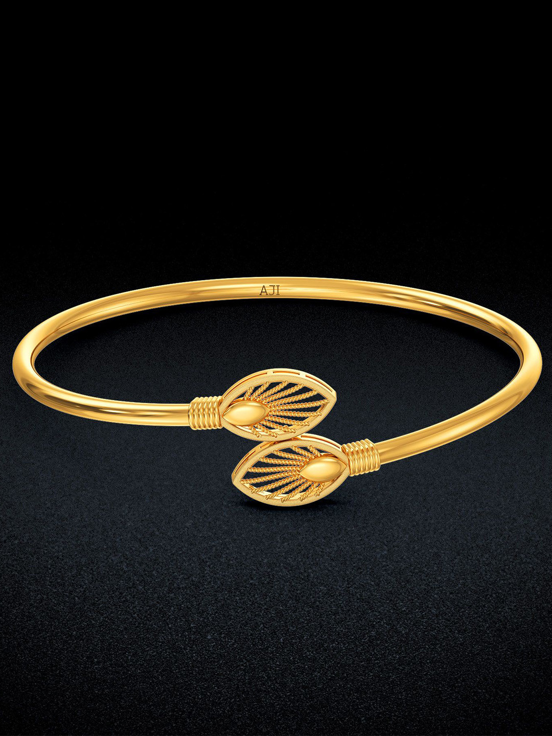 Joyalukkas 22KT Gold Foliage Majesty Bangle 7.695 gms