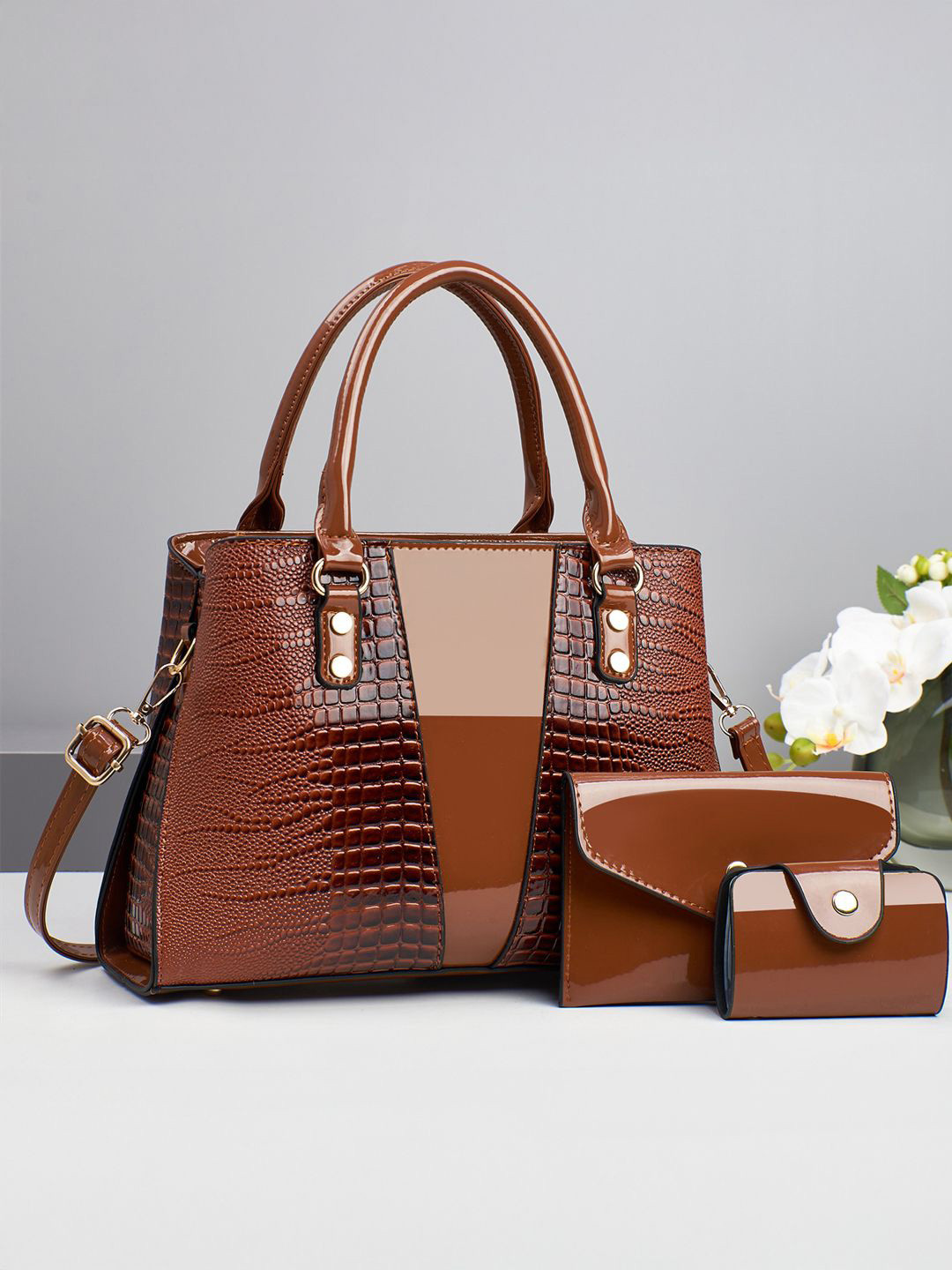 StyleCast Textured Medium Structured Handheld Bag