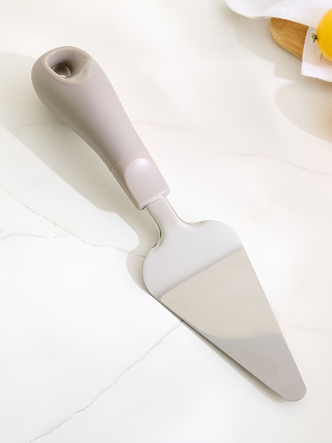 Home Centre Rosemary Ouston Grey Stainless Steel Cake Server